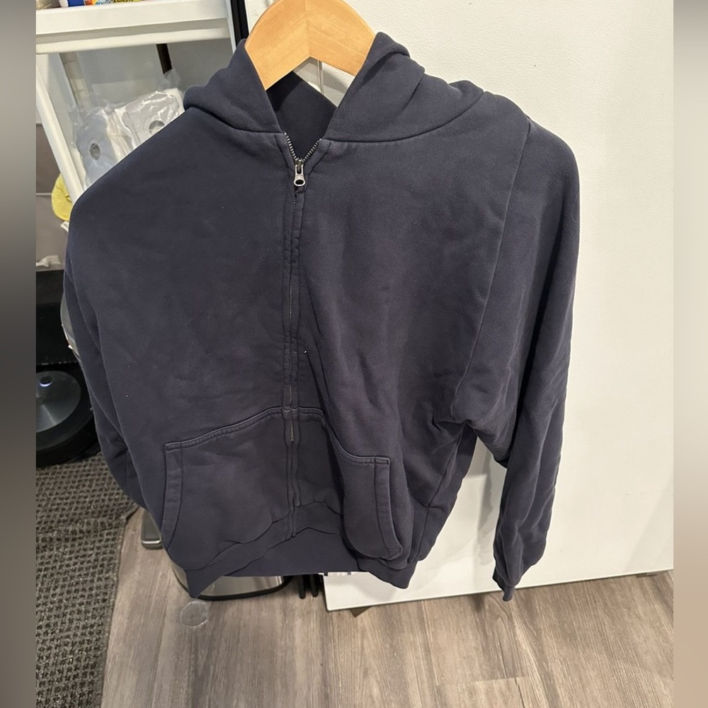 Yeezy gap navy zip hoodie size large xl